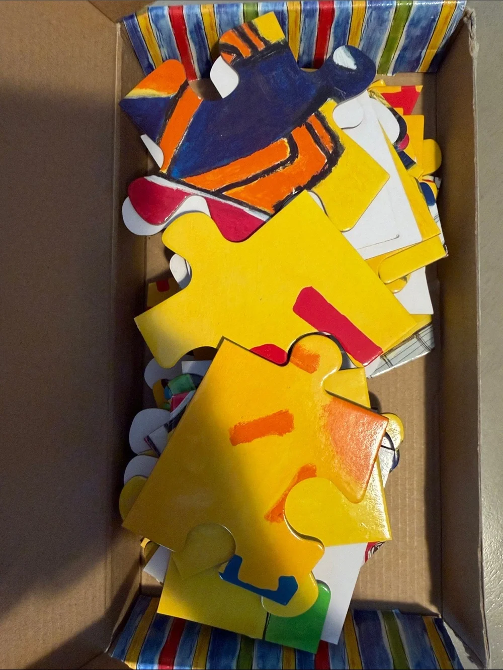 Scholastic Pete the Cat Puzzle with Yellow Background and Pink Guitar